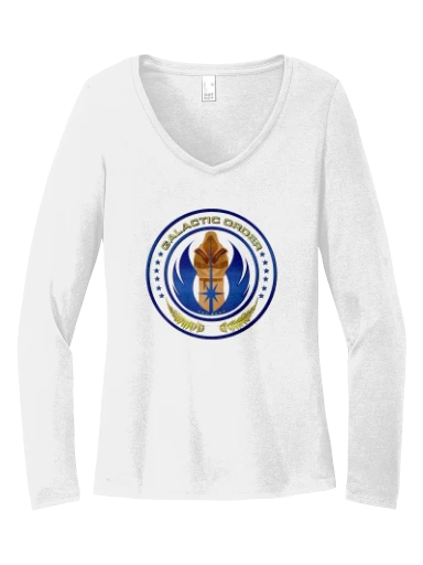 District Women's Perfect Tri Long Sleeve V-Neck Tee preview, front