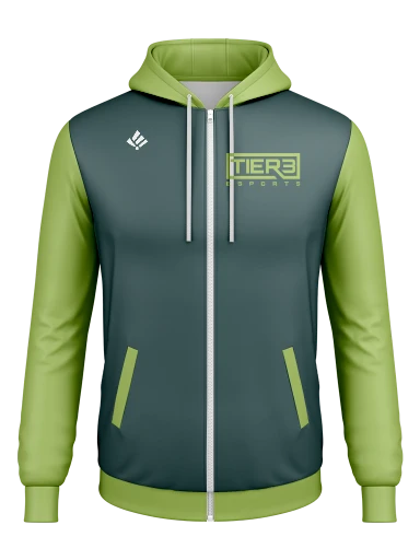 Tier 3 Team Store Full Zip Tech Hoodie preview, front