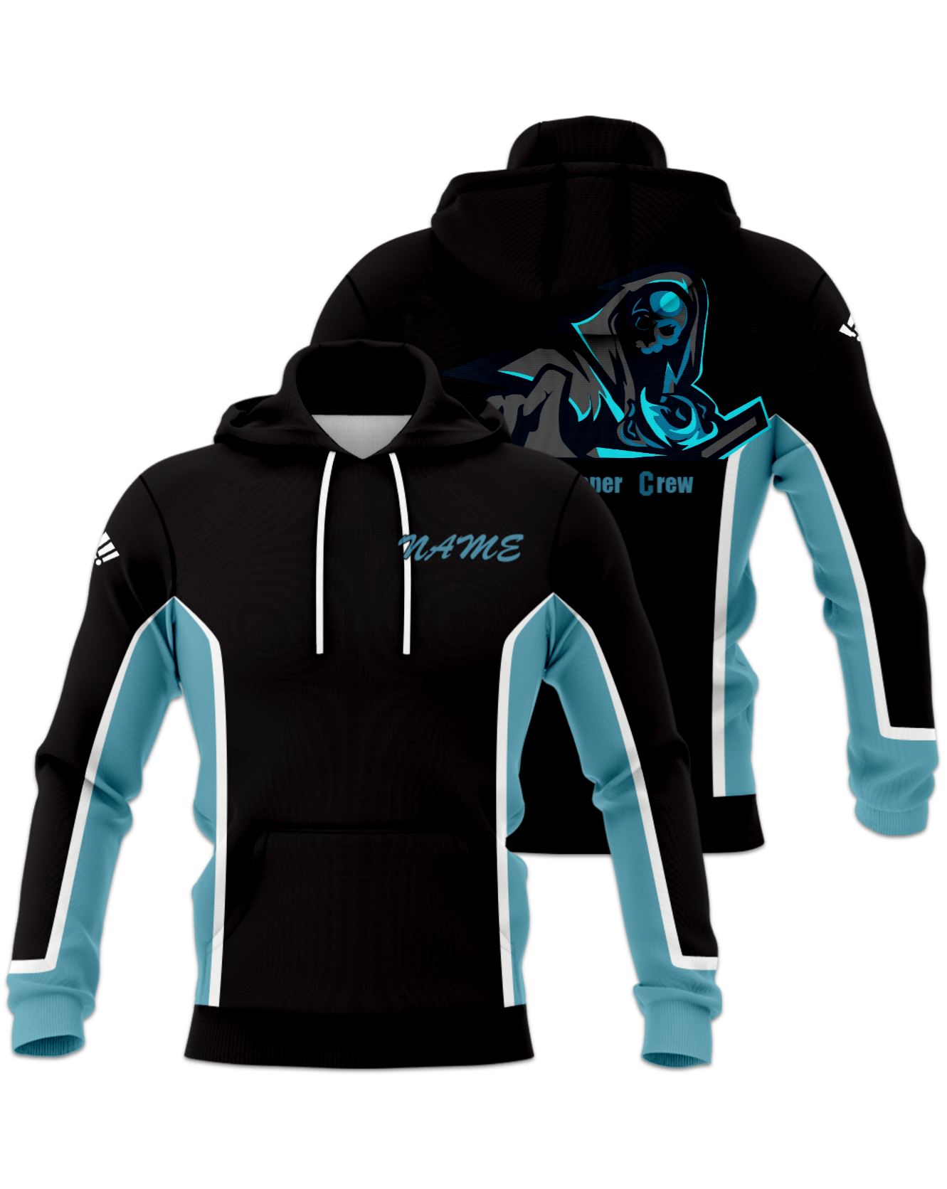 Rendered product preview, stack