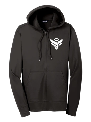Sport-Tek Sport-Wick Fleece Full-Zip Hooded Jacket preview, front