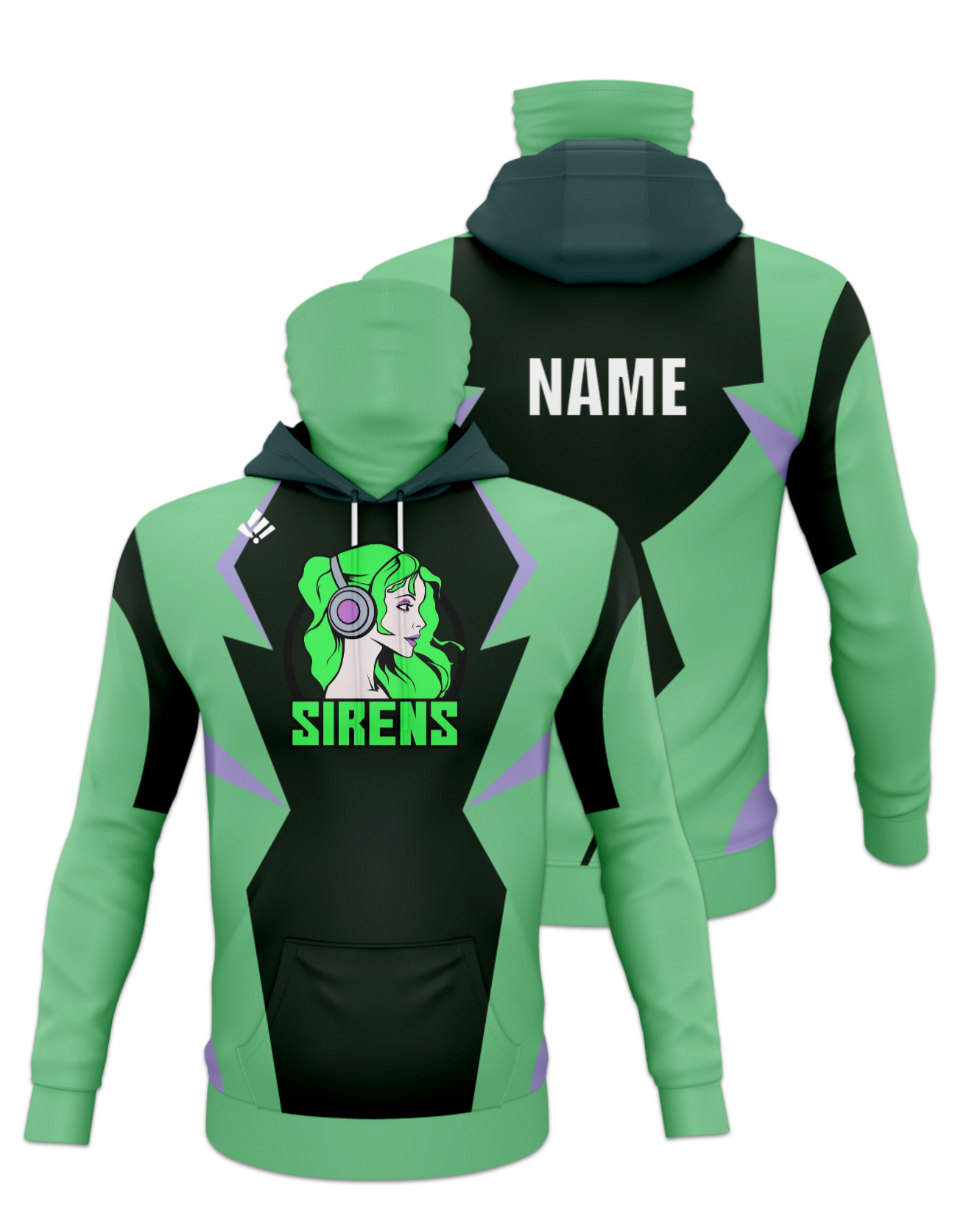 Rendered product preview, stack