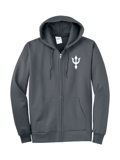 Port & Co Tall Essential Fleece Full-Zip Hooded Sweatshirt preview, front