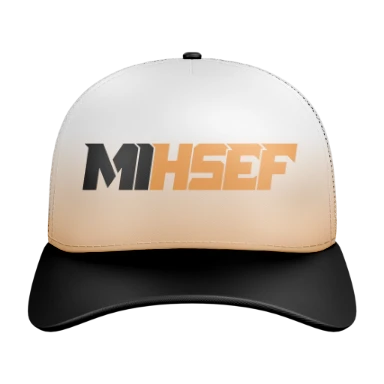 Sublimated 5 Panel Curved Trucker Cap preview, front