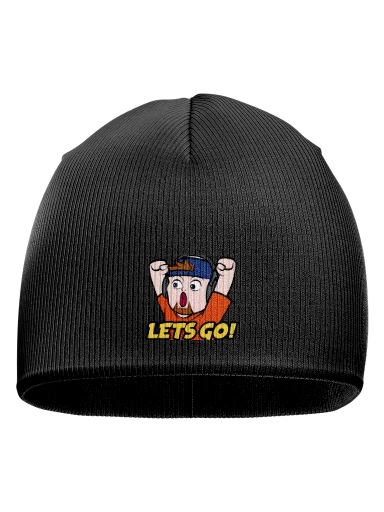 Lets Go Lined Beanie Cap preview, front