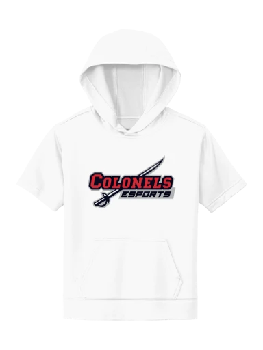 Sport-Tek Youth Sport-Wick Fleece Short Sleeve Hooded Pullover preview, front