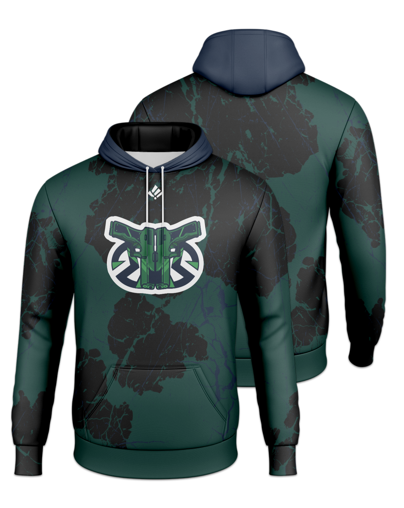 Rendered product preview, stack