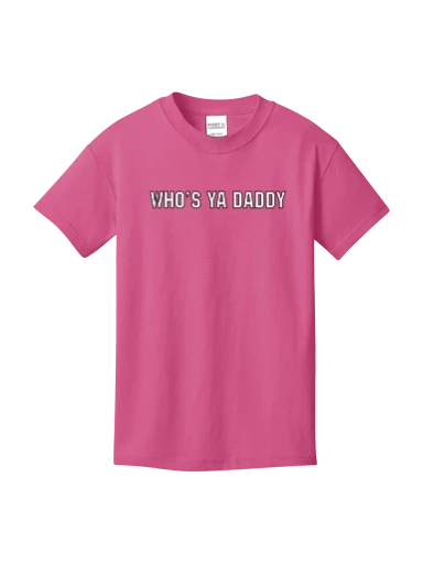 Youth Big Dog Tee Hot Pink preview, front