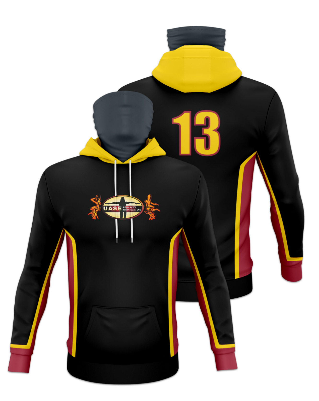 Rendered product preview, stack