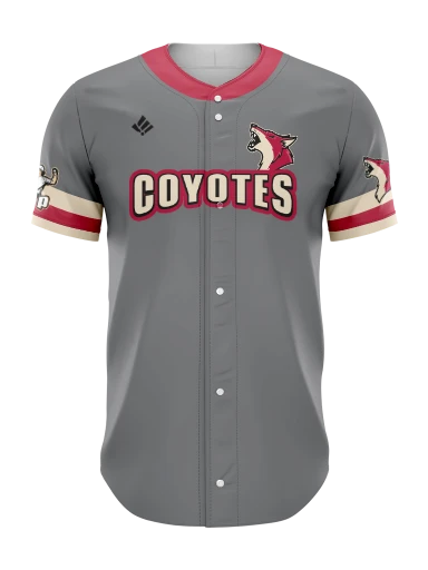 Sublimated Full Button Baseball Jersey preview, front