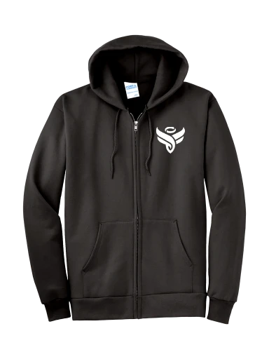 Port & Co Tall Essential Fleece Full-Zip Hooded Sweatshirt preview, front