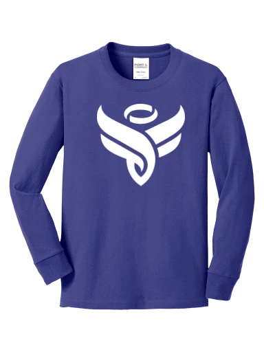 Port & Co Youth Long Sleeve Core Cotton Tee preview, front