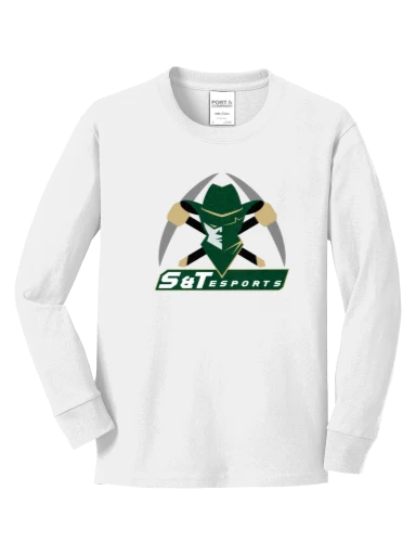 Youth Long Sleeve Core Cotton Tee preview, front