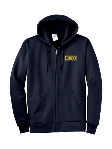 Tall Essential Fleece Full-Zip Hooded Sweatshirt preview, front