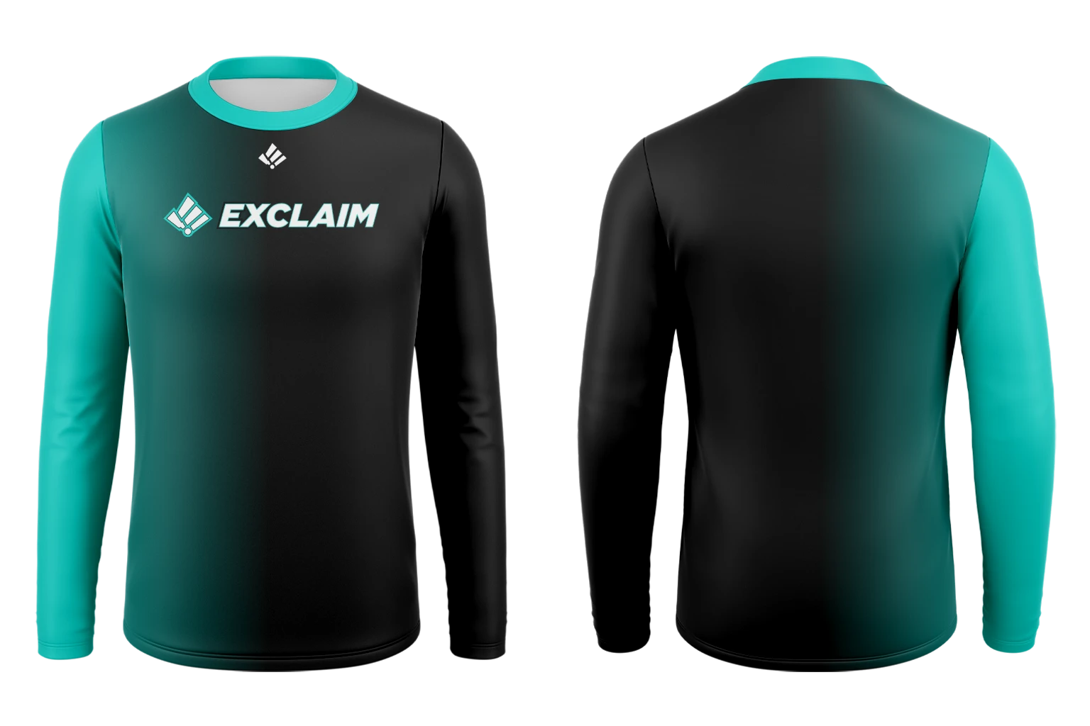 Custom Long Sleeve Esports Jersey – Vertical Gradient - Exclaim