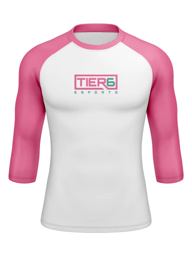 Tier 6 Team Store Men’s Compression Raglan Long Sleeve Rash Guard preview, front