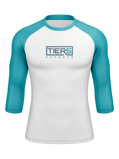 Tier 5 Team Store Men’s Compression Raglan Long Sleeve Rash Guard preview, front