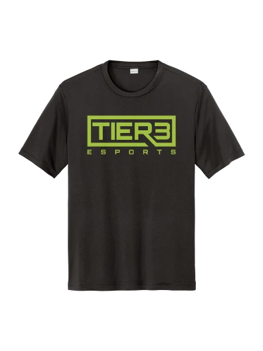 Tier 3 Fan Store Tall PosiCharge Competitor Tee preview, front