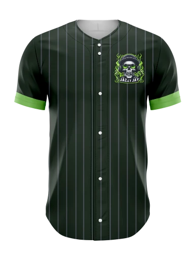 Full Button Baseball Jersey preview, front