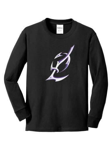 Youth Long Sleeve Core Cotton Tee preview, front