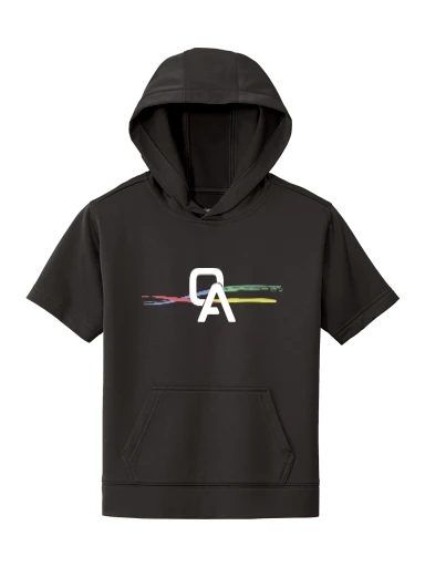 Sport-Tek Youth Sport-Wick Fleece Short Sleeve Hooded Pullover preview, front