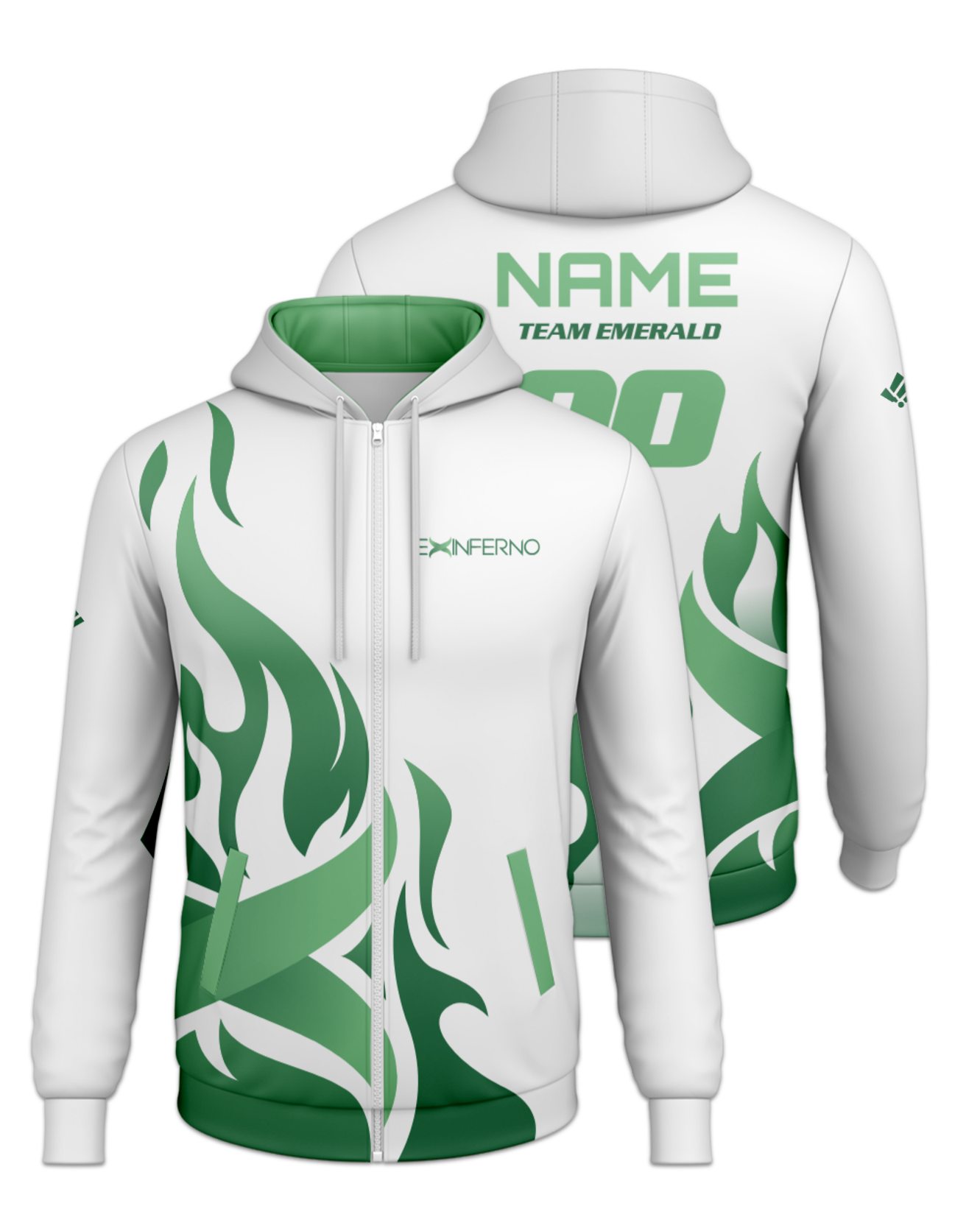 Rendered product preview, stack