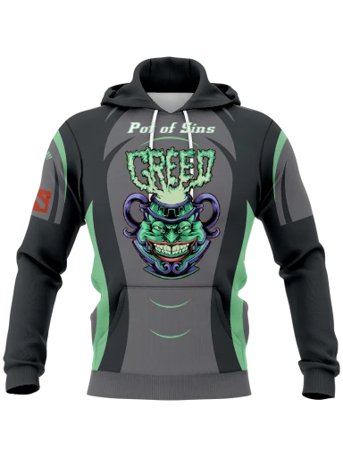 Pot of Greed Hoodie preview, front