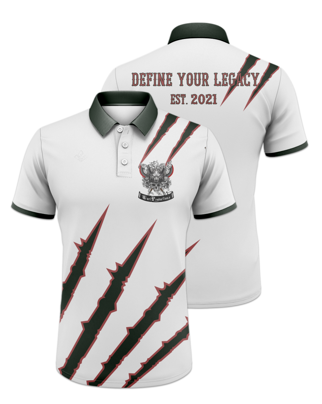 Rendered product preview, stack