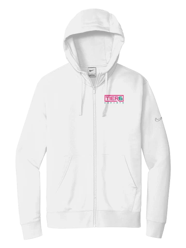 Tier 6 Fundraising Store Nike Club Fleece Sleeve Swoosh Full-Zip Hoodie preview, front
