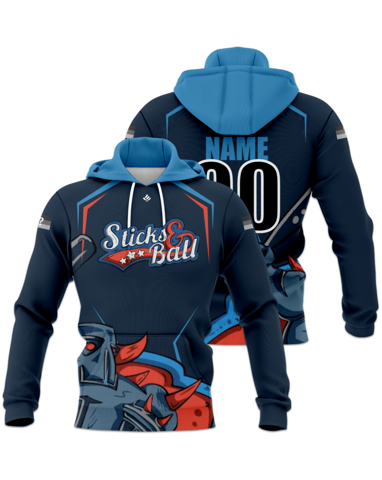 Rendered product preview, stack