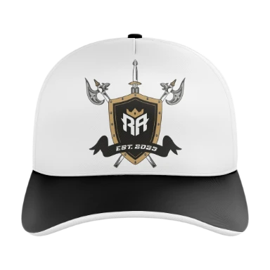 Sublimated 5 Panel Curved Bill Cap preview, front