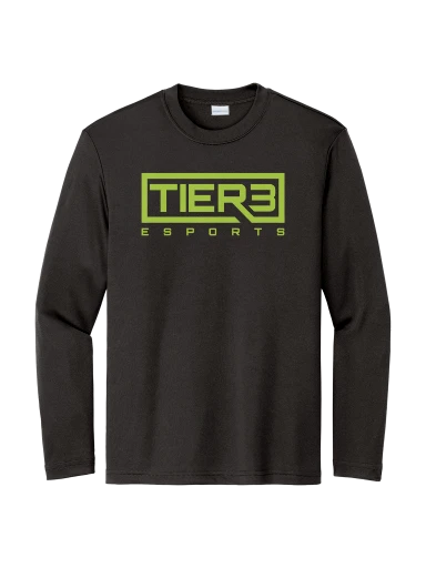 Tier 3 Fan Store Youth Long Sleeve PosiCharge Competitor Tee preview, front