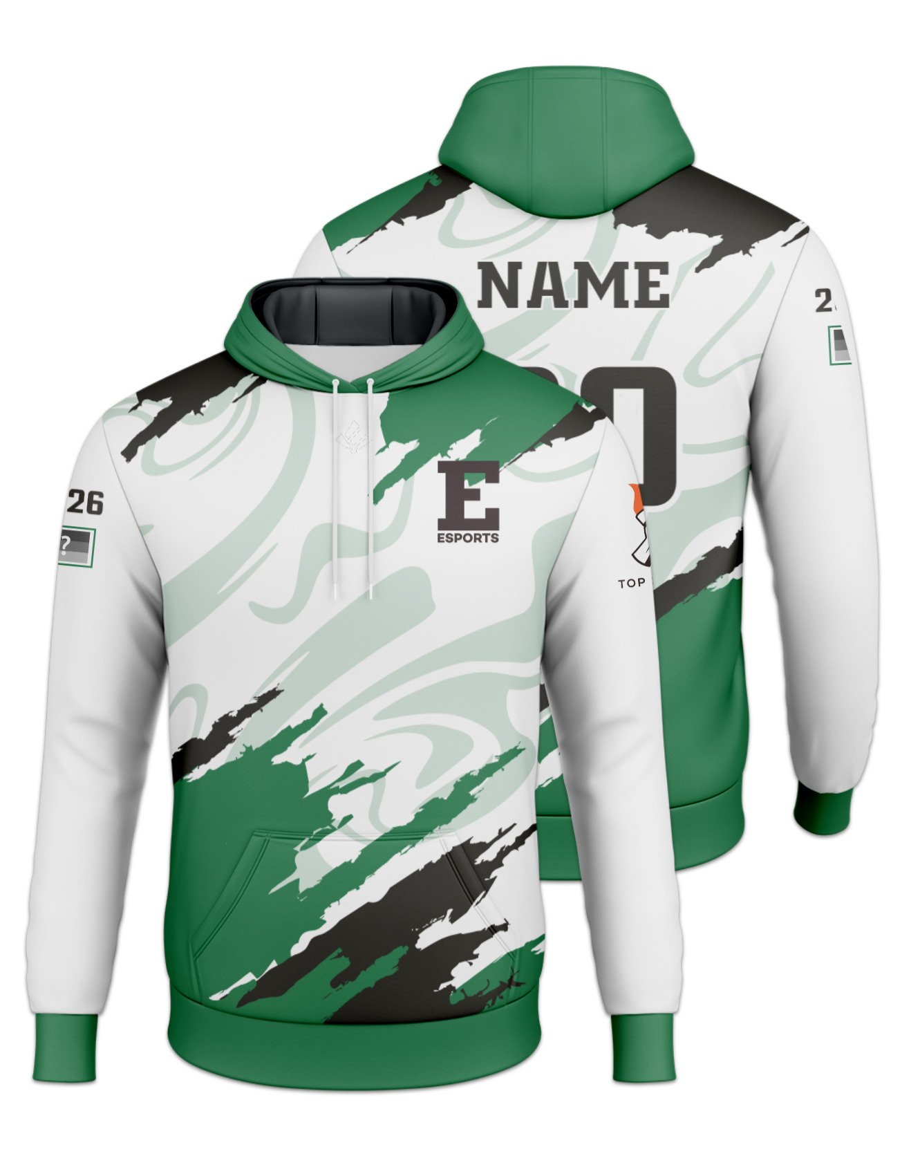 Rendered product preview, stack