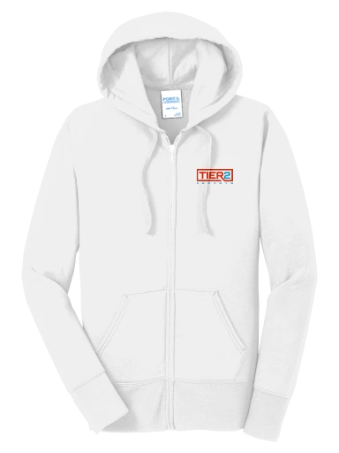 Tier 2 Fan Store Women's Core Fleece Full-Zip Hooded Sweatshirt preview, front