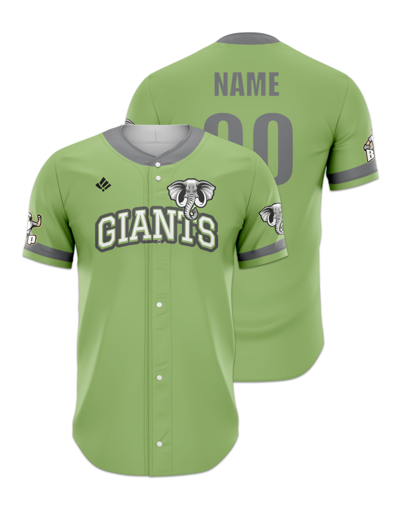 Rendered product preview, stack