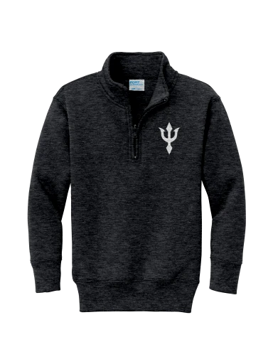 Port & Co Youth Core Fleece 1/4-Zip Pullover Sweatshirt preview, front