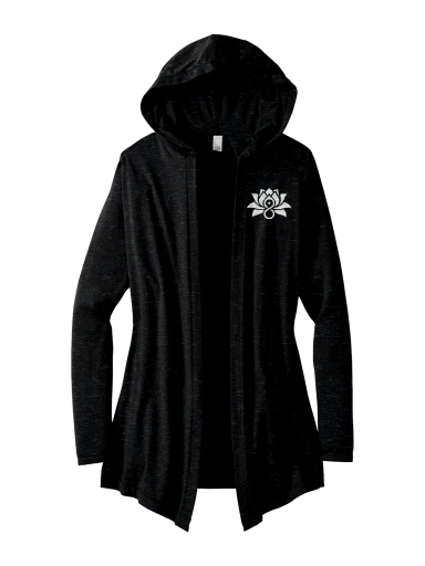 District Women's Perfect Tri Hooded Cardigan preview, front