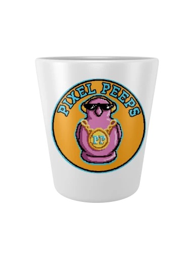 2oz Peeps Shot Glass (Alt Logo preview, front