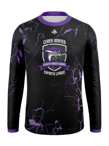 Custom Long Sleeve Esports Jersey preview, front