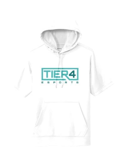 Tier 4 Fan Store Sport-Wick Fleece Short Sleeve Hooded Pullover preview, front