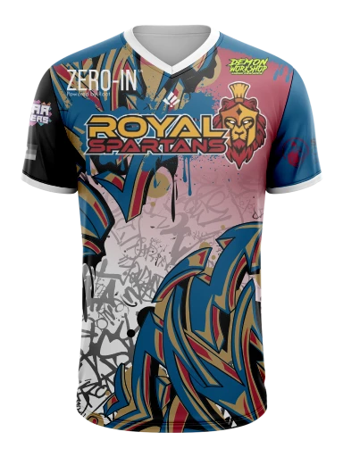 Custom Vneck Esports Jersey preview, front