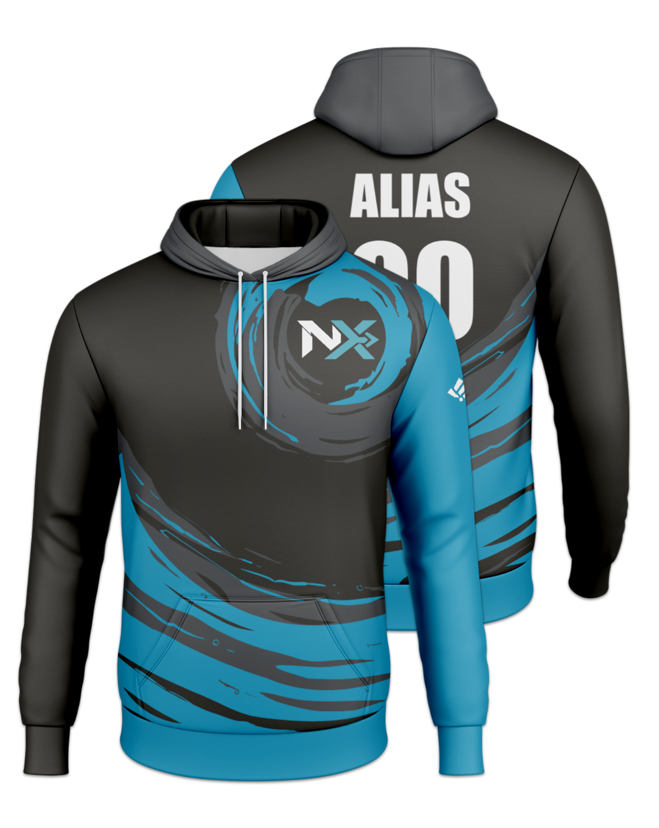 Rendered product preview, stack