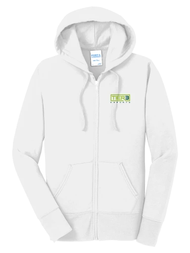Tier 3 Fan Store Women's Core Fleece Full-Zip Hooded Sweatshirt preview, front