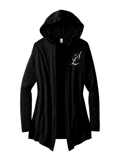District Women's Perfect Tri Hooded Cardigan preview, front