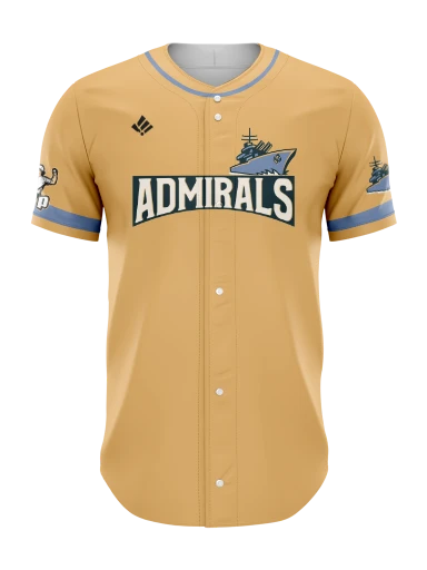 Sublimated Full Button Baseball Jersey preview, front