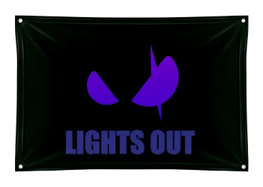 Lights Out Banner preview, front