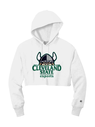 Champion Women's Reverse Weave Cropped Cut-Off Hooded Sweatshirt preview, front