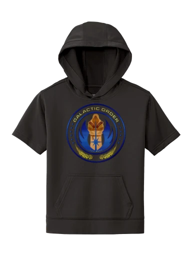 Sport-Tek Youth Sport-Wick Fleece Short Sleeve Hooded Pullover preview, front