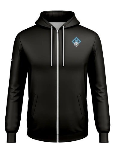XGN Solid Hooded Full Zip Jacket preview, front