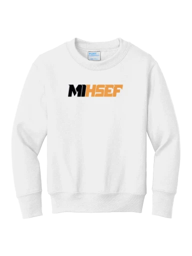 Port & Co Youth Core Fleece Crewneck Sweatshirt preview, front