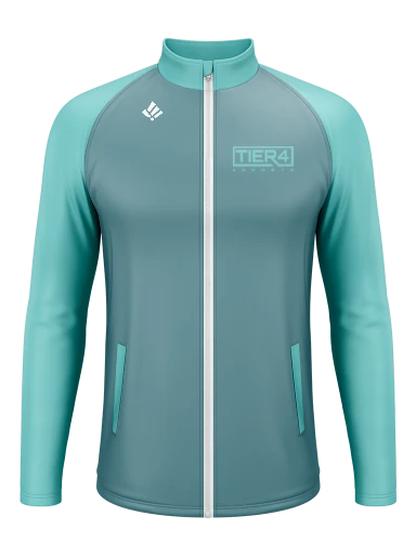 Tier 4 Esports Team Store Men's Long Sleeve Full Zip preview, front